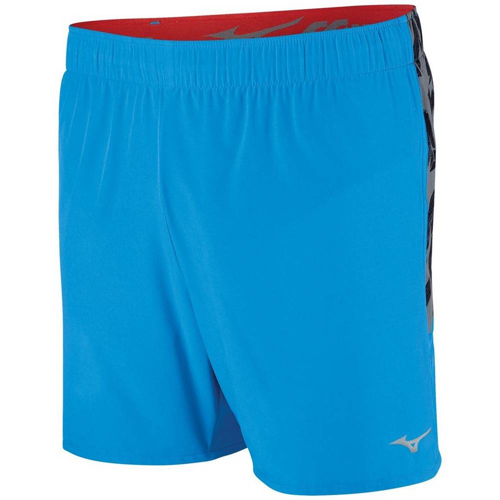Panske Šortky Mizuno Alpha 5.5" Bezecke Modre Vypredaj DIVN83901